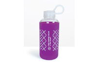 H2go Karma Glass Bottle with Lid and Sleeve