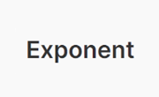 Exponent Coupons